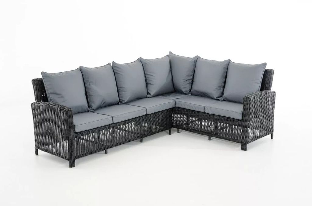 In And OutdoorMatch Lounge-Set Mirani – Lounge-Set Gartenmöbel – Lounge-Set Eisengrau – Garten-Loungesofa – Outdoor-Loungesofa 231 x 177 c...