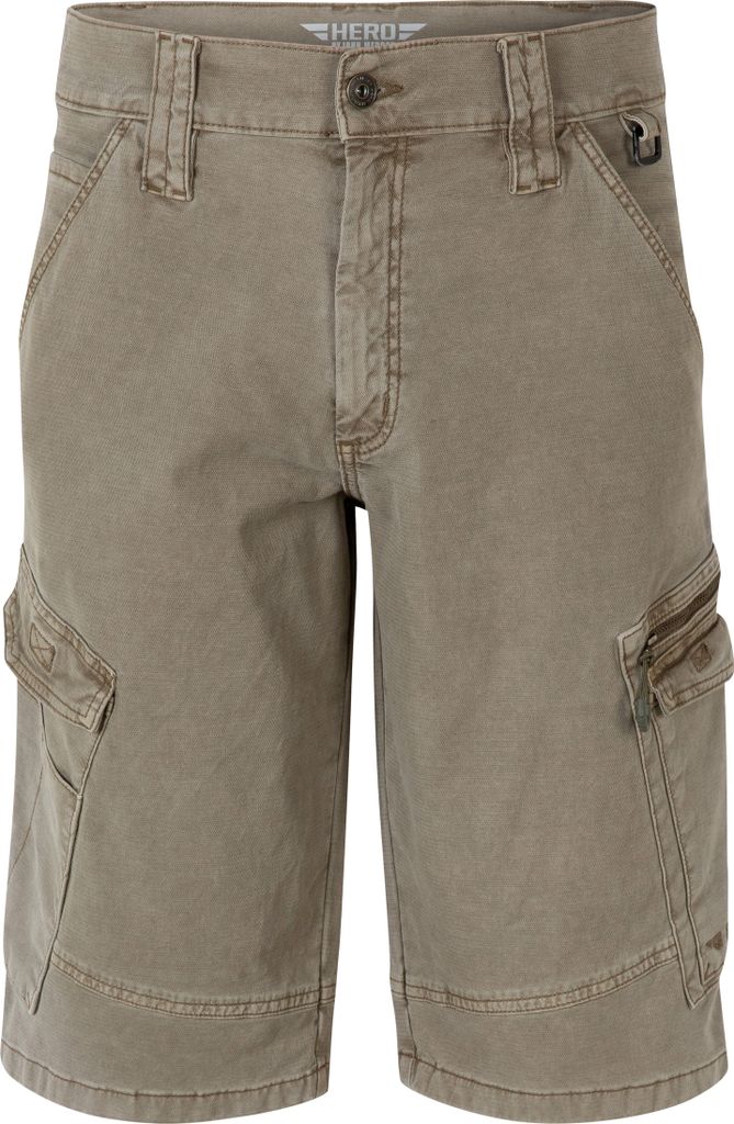 HERO by John Medoox AKRON DENIM WORKWEAR Herren Arbeits-Cargoshorts Jeans Regular Fit 46 sand