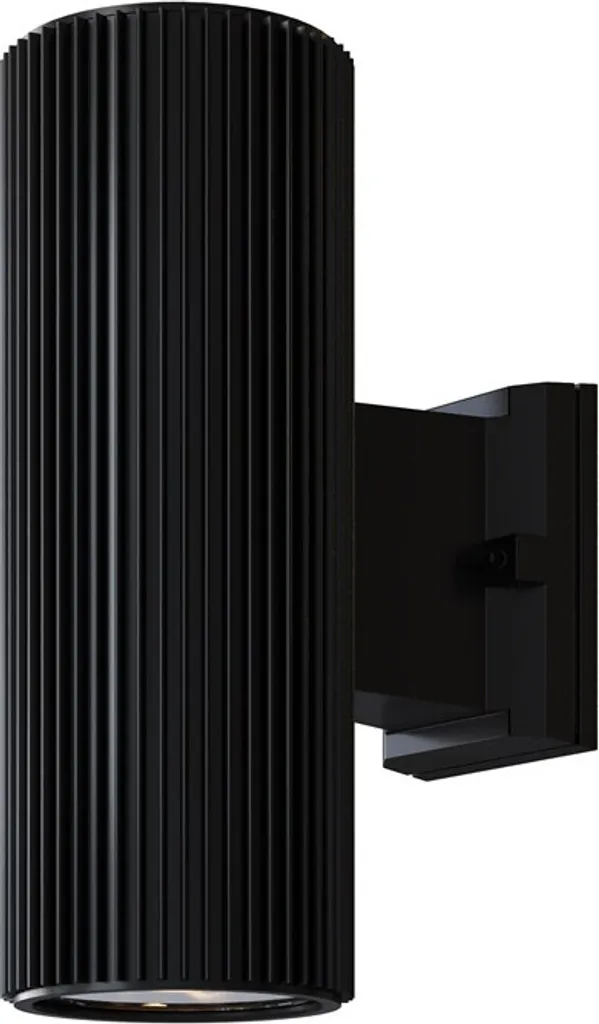 Applique murale extérieure noire IP54 Maytoni RANDO E27 2x60W en métal