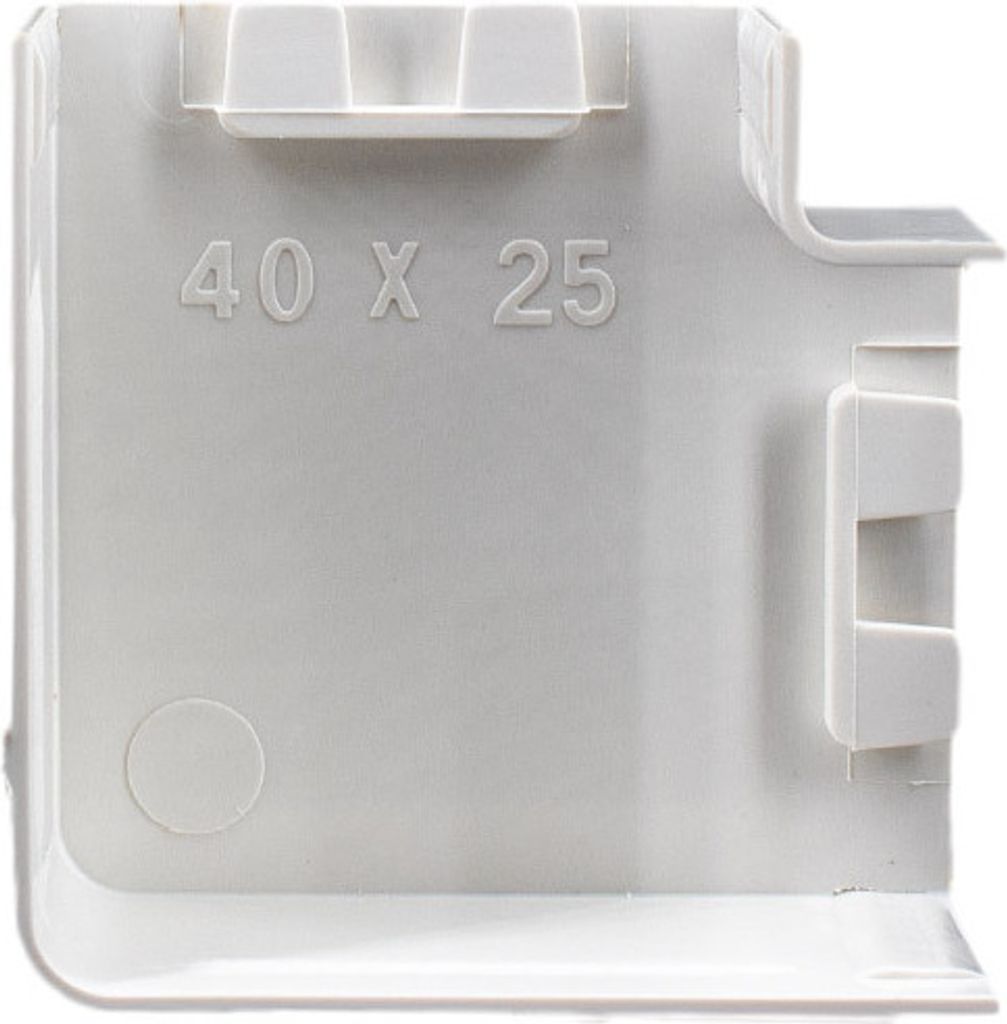 10x yourDroid Kabelkanal L-Stück 40x25 weiss Produktbild 1