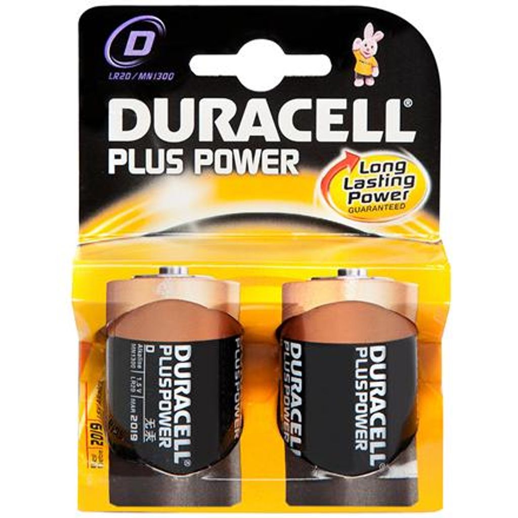 Alkalická baterie DURACELL "PLUS POWER" Mono D Blister po 2 Obrázek produktu 