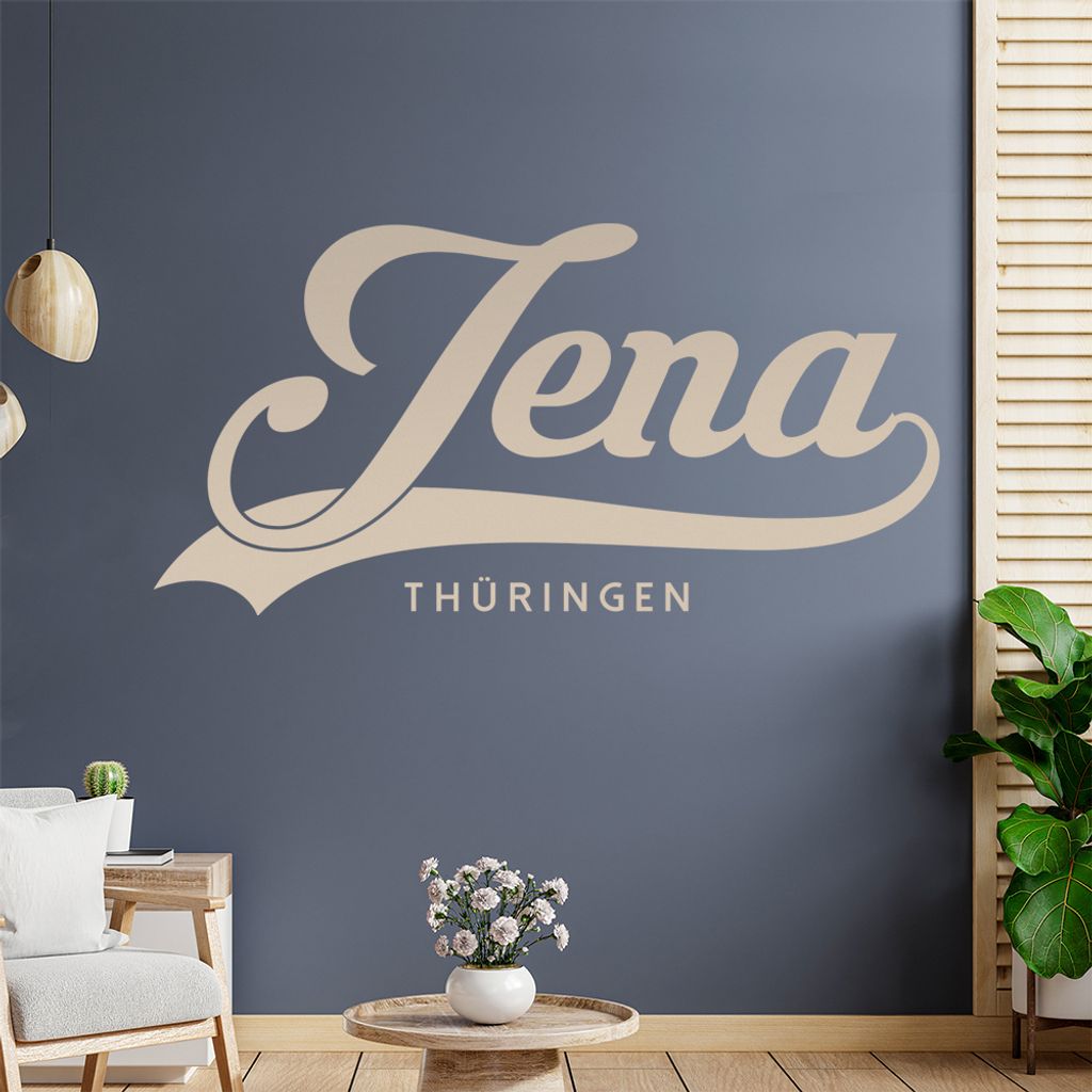 Jena Thüringen Wandtattoo Wandaufkleber Wall Sticker - Dekoration, Küche, Wohnzimmer, Schlafzimmer, Badezimmer