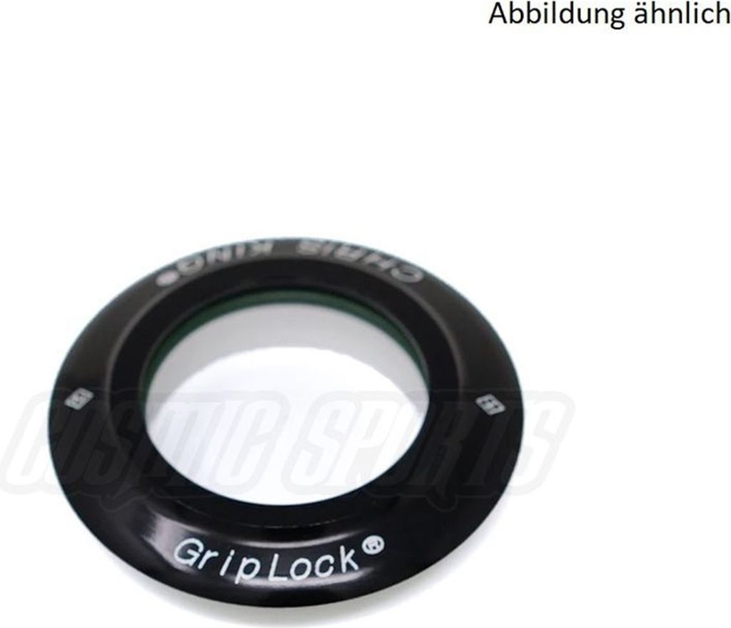 Chris King Bearing Cap Inset I4, I5, GripLock, 1 1/8", black