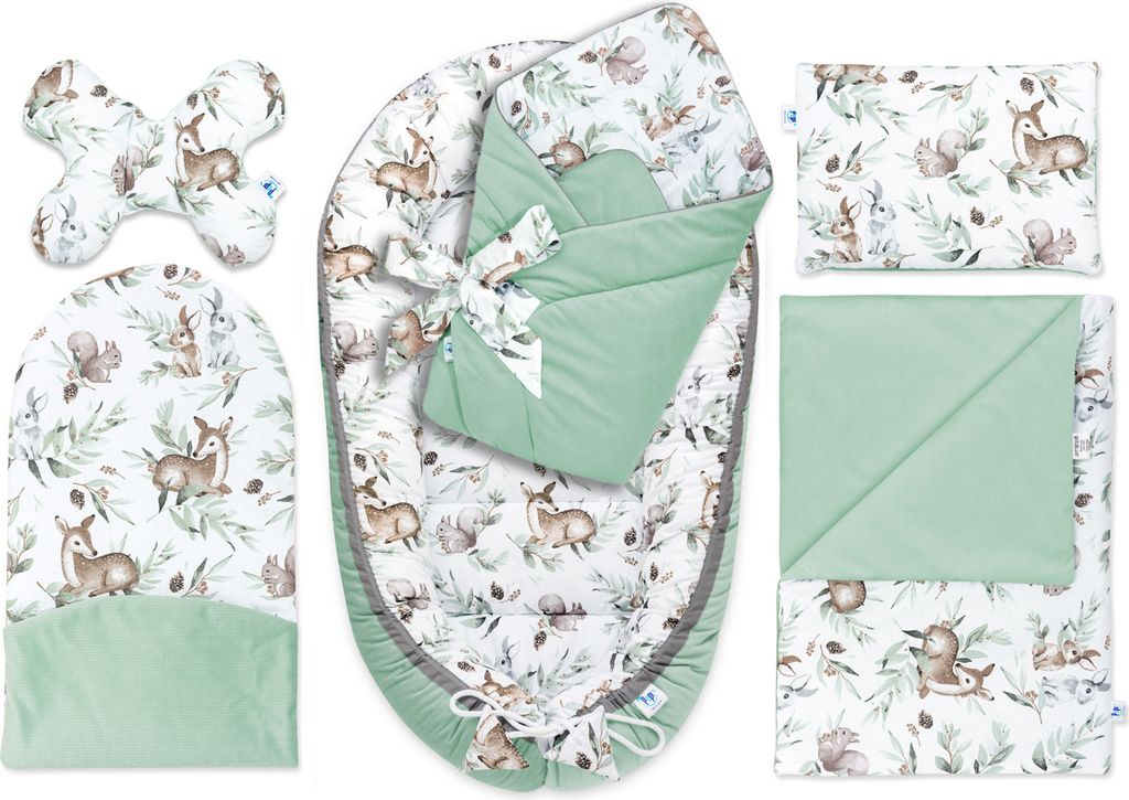 Pepi Babynest Kokon 6 teiliges Babynestchen Set für Babys Produktbild 