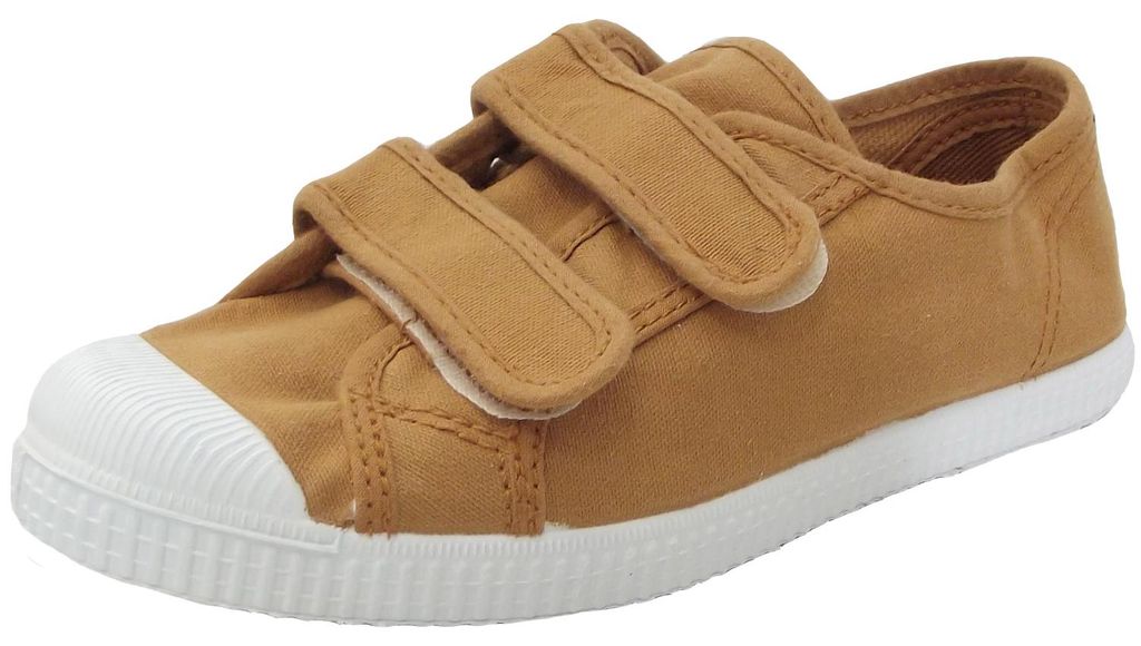 Natural World Basquet Canvas Kinder Baumwolle-Sneaker Ockerbraun (Cana), W78997-53