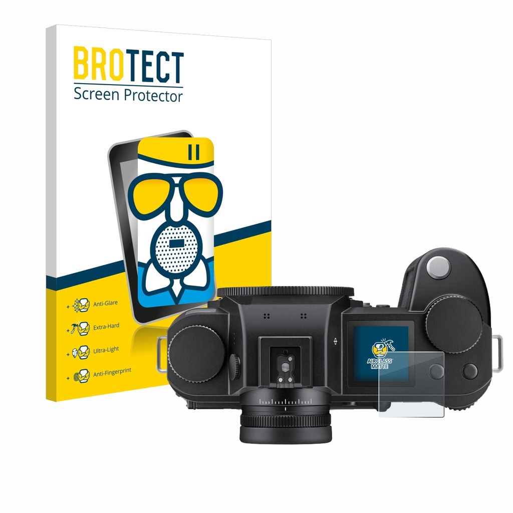 BROTECT Entspiegelungs Schutzglas für Leica SL3 / SL3-S (Schulterdisplay) Schutzfolie Panzer Folie Glas Display Schutz matt