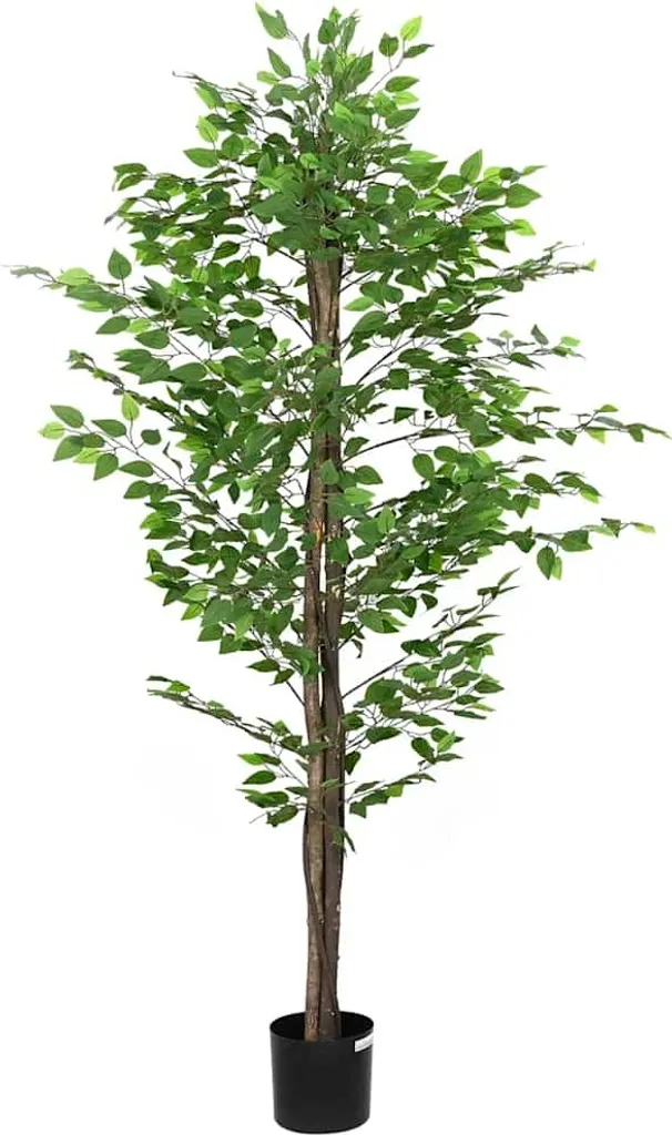 Pianta Finta Ficus 200cm - Arredamento Luxury con 1260 Foglie Verdi