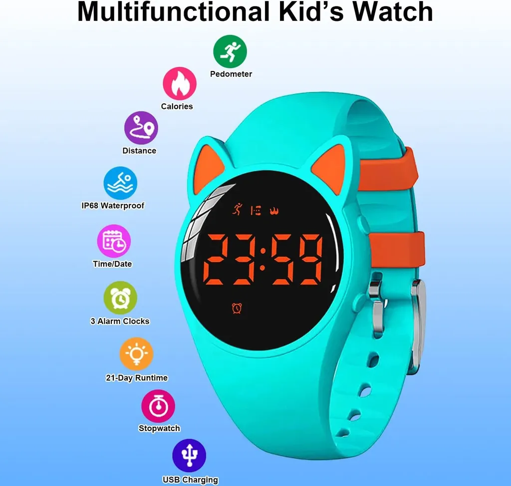 Orologio Contapassi Bambini Senza App | Batteria 20 Giorni Impermeabile - 8