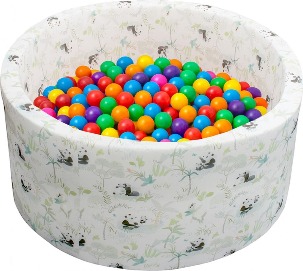 Aga Suchý bazén 90x40 cm s míčky Panda Obrázek produktu 