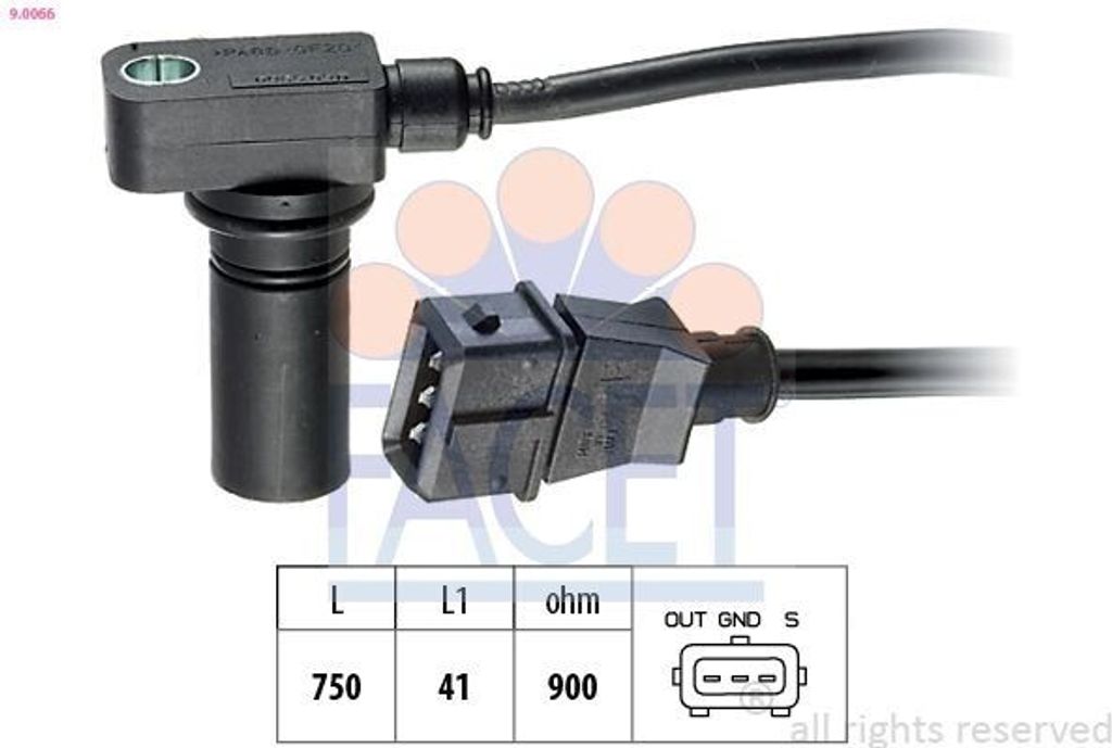 FACET 9.0066 Kurbelwellensensor Impulsgeber für AUDI A4 Limousine (8D2, B5)