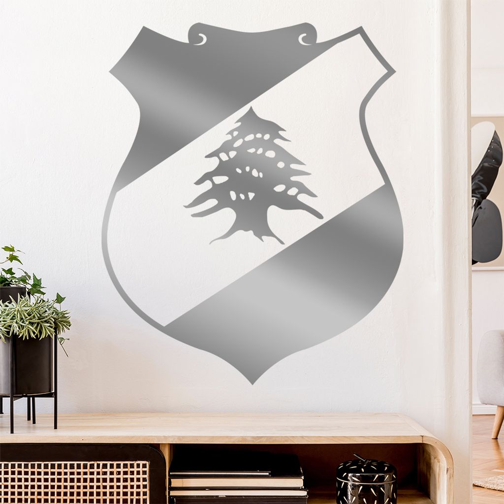 Libanon Wappen Wandtattoo Wandaufkleber Wall Sticker - Dekoration, Küche, Wohnzimmer, Schlafzimmer, Badezimmer