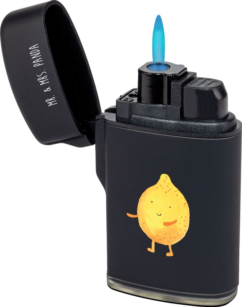 Mr. & Mrs. Panda sturmfeuerzeug Beste Freunde Zitrone - Schwarz - Geschenk, zigarettenanzünder, Lustige Sprüche, sturmfeuerzeuge, Fehlende Keywor...