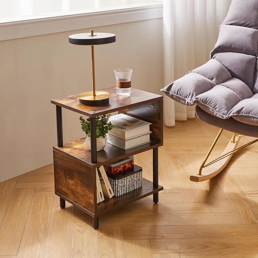 Table de nuit d'appoint pour chambre et salon : style rétro YD-TM152H