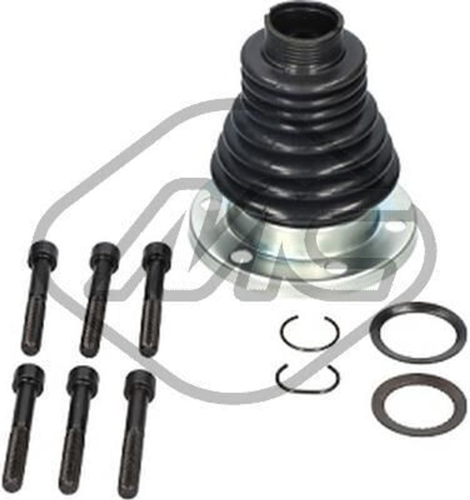 Metalcaucho Faltenbalgsatz Antriebswelle Innen Hinten Vorne für VW Golf VII Schrägheck (5G1, BQ1, BE1, BE2) 01106