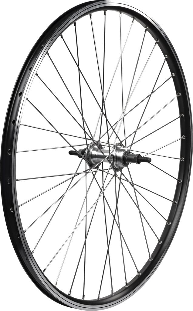 Zündapp Z504 Felge 26 Zoll Laufrad hinten Aluminium Hohlkammerfelge Doublewall Fahrrad E Bike Alufelge schwarz/silber