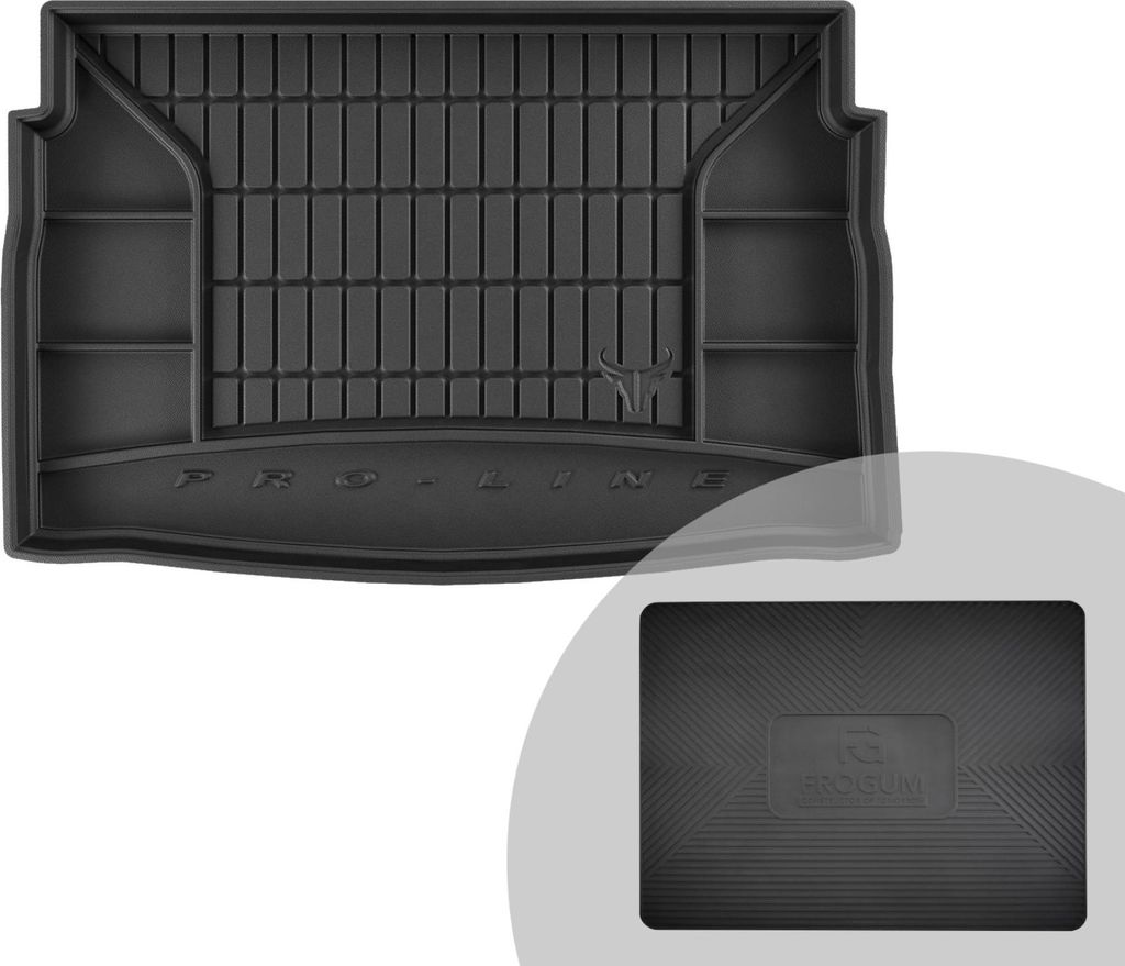 FROGUM ProLine 3D Gummimatte Exklusive Auto Kofferraummatte Kofferraumwanne für VW Golf Sportsvan 2014-2020
