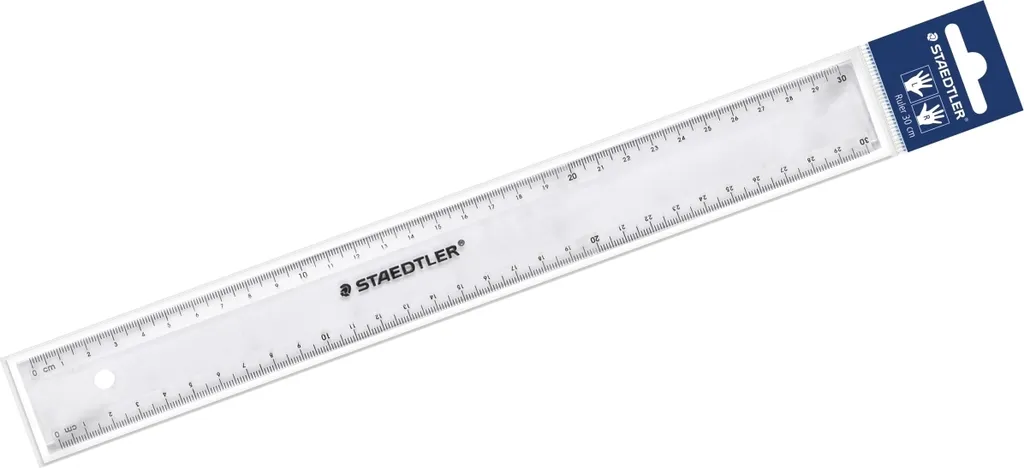 Règle Plate 30cm Transparente Staedtler 562 300 pour Bureau et École