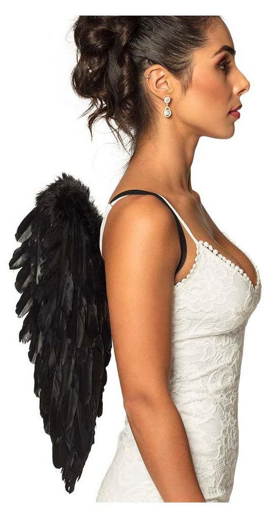 3 Pezzi Set Accessori Costume Ali d'Angelo - Ali in Piume con Cerchietto Aureola per Adulti, Ali