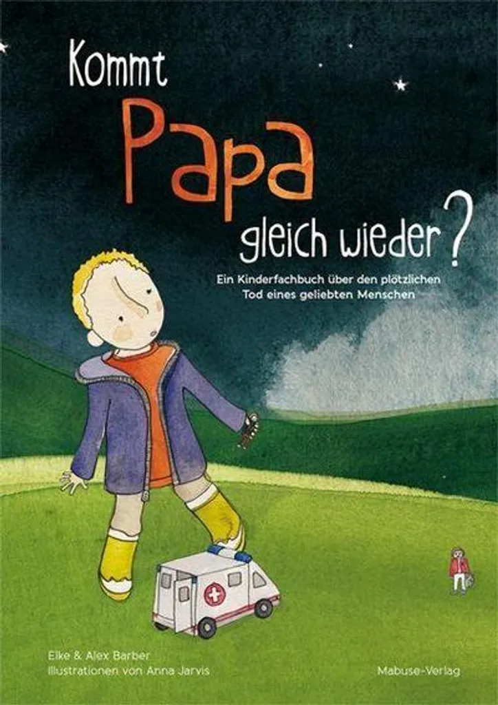 Livre de soutien au deuil Kommt Papa gleich wieder? pour les jeunes enfants