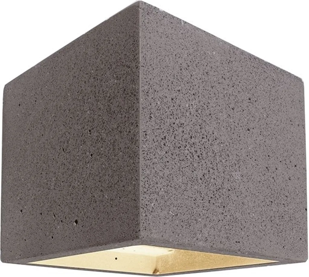 Luminaire extérieur mural Cube en aluminium gris foncé Kapego 341184