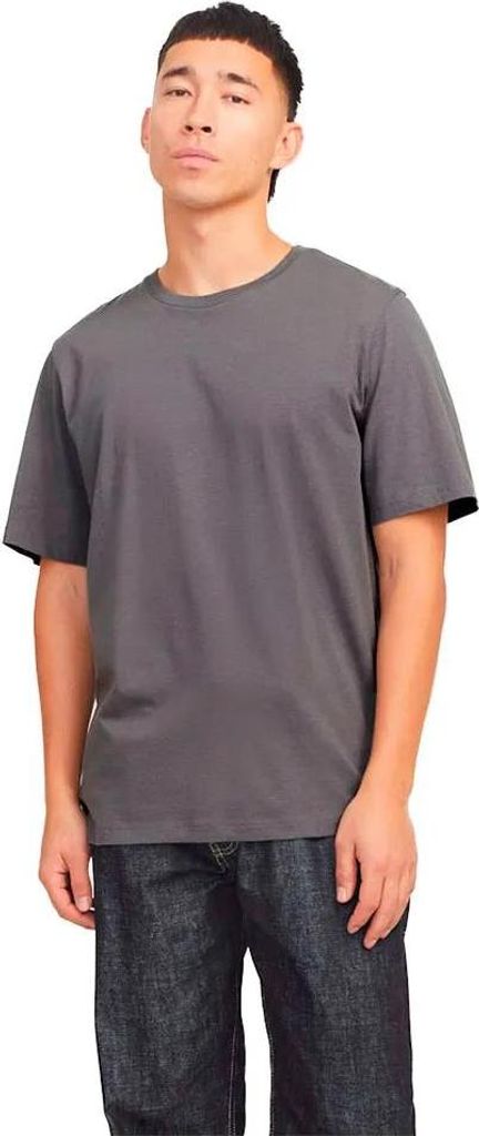 Jack & Jones Organic Basic Kurzarm-t-shirt Grau M Herren Grau M