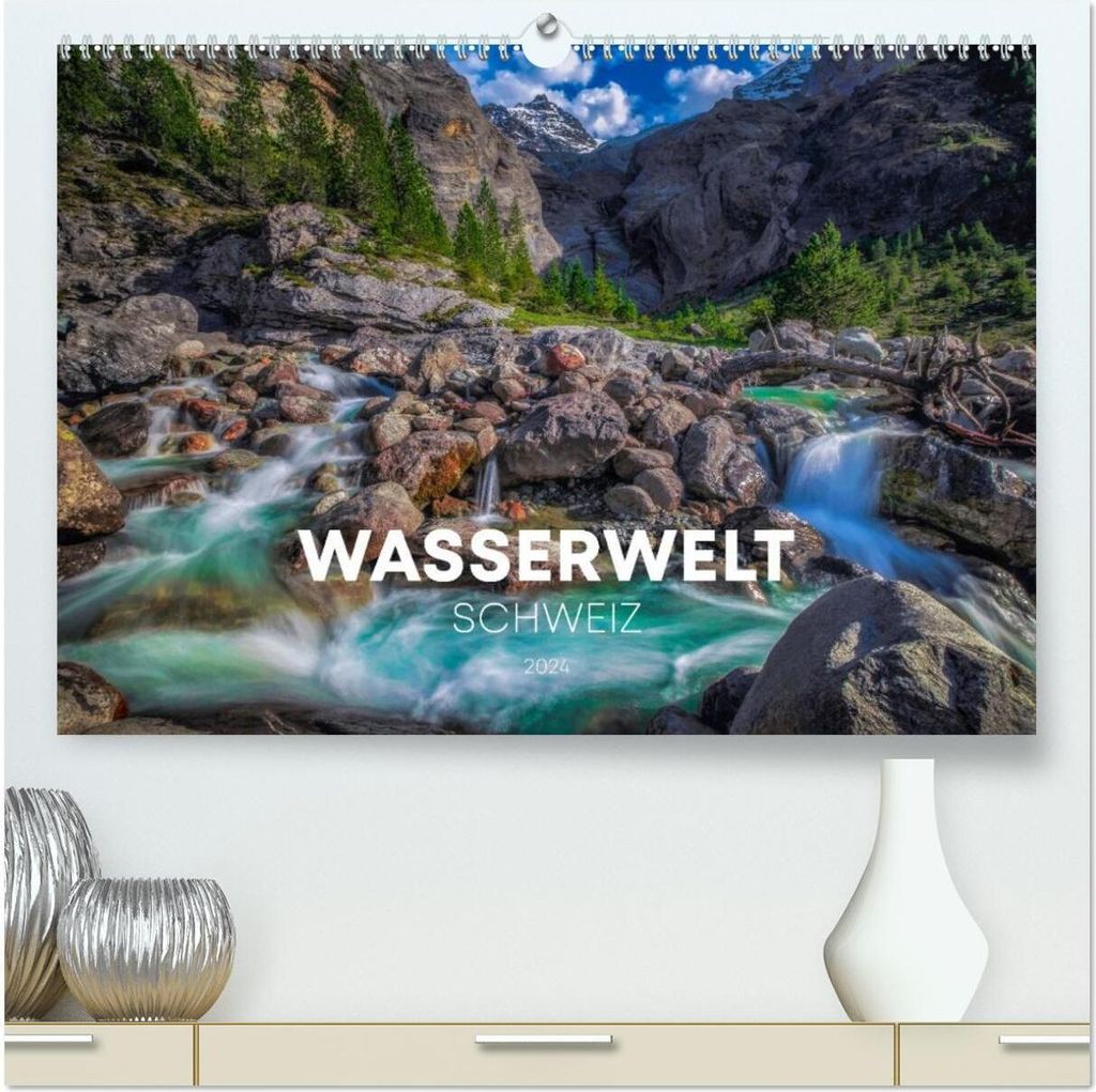 Wasserwelt Schweiz (hochwertiger Premium Wandkalender 2026 DIN A2 quer), Kunstdruck in Hochglanz