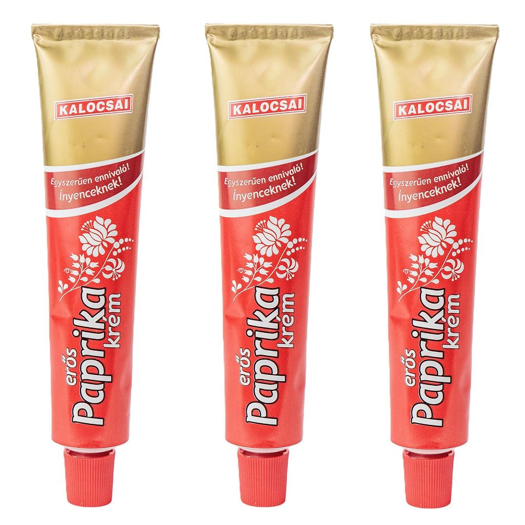 Kalocsai Erös Paprikacreme Scharf 3er Pack (3x160g) Tube – Original Ungarische