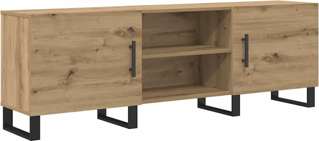 mobile TV vidaXL Rovere artigianale 150 x 30 x 50 cm Materiale a base di legno