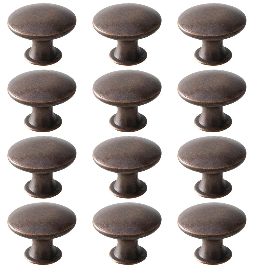 Poignées de Cuisine Vintage en Laiton 12pcs pour Rénovation de Meuble