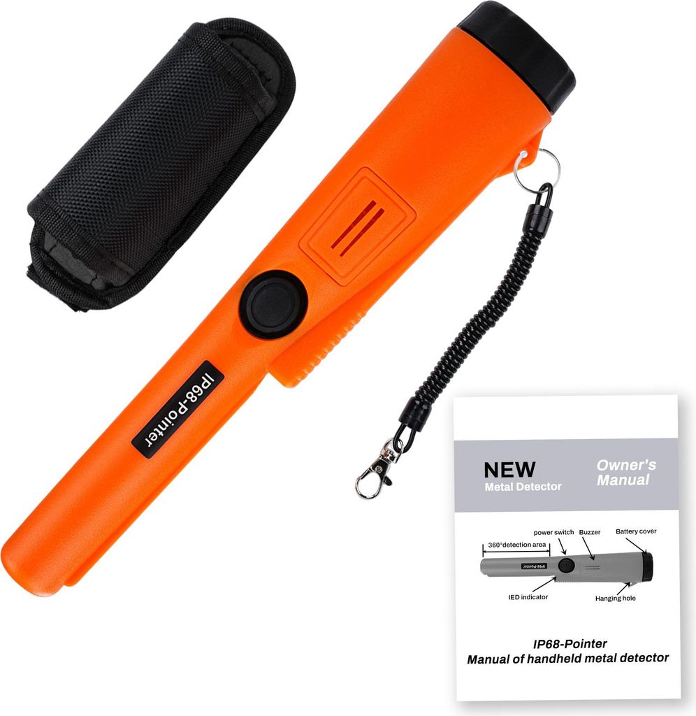 360° wasserdichter Metalldetektor Pinpointer mit hoher Empfindlichkeit – IP68, ideal für Gold- und Schatzsuche