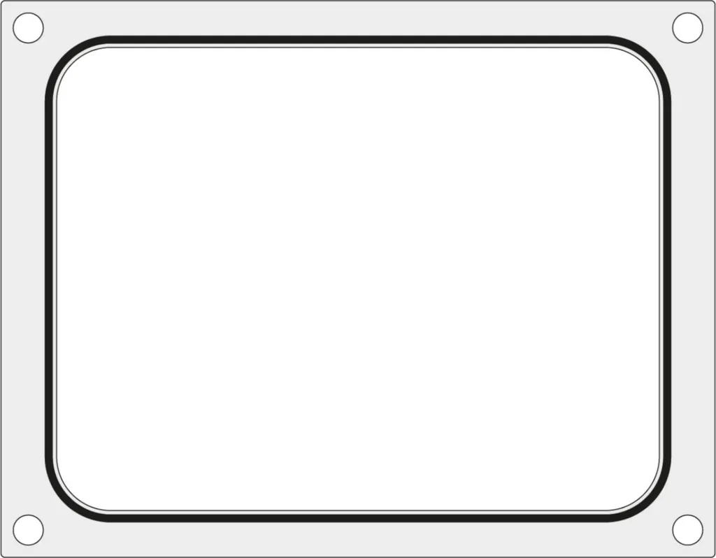 Matrice HENDI pour Thermoscelleuse - Emplacement Unique 227x178 mm - 8