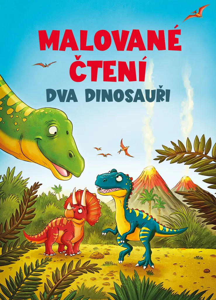 Livre de contes dinosaure : album cartonné Dva dinosauři kolektiv
