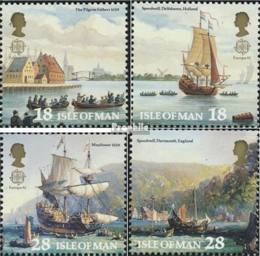 Briefmarken GB - Isle of Man 1992 Mi 503-506 (kompl.Ausg.) postfrisch Amerika
