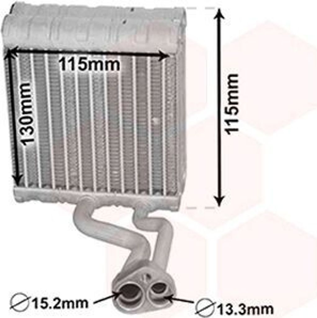 VAN WEZEL 3000V646 - OE 221 830 0258 Verdampfer, Klimaanlage für S-Klasse (W221)