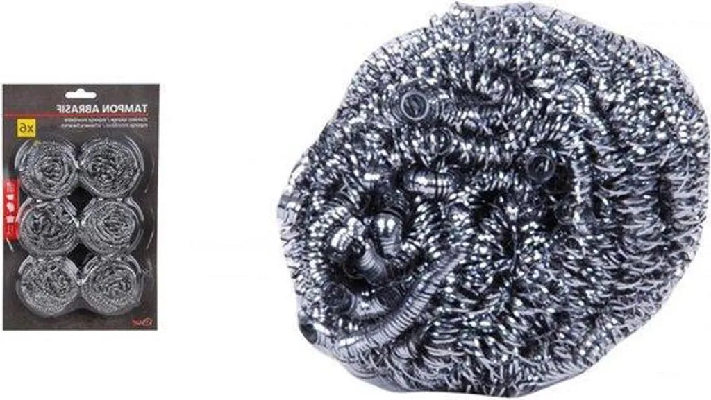 Brosse à Récurer Puissante X6 - Éponge 15gr Anti-Résidus Tenaces