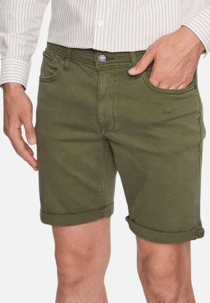 Blend Shorts Kurze Hose mit Knopf, Reißverschluss und seitlichen Eingrifftaschen in klassischer Form mit geradem Bein