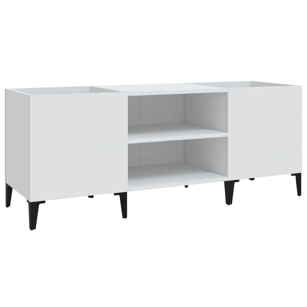 Armadio Multiuso Bianco 121x38x48 cm: Legno Resistente per Ufficio e Casa