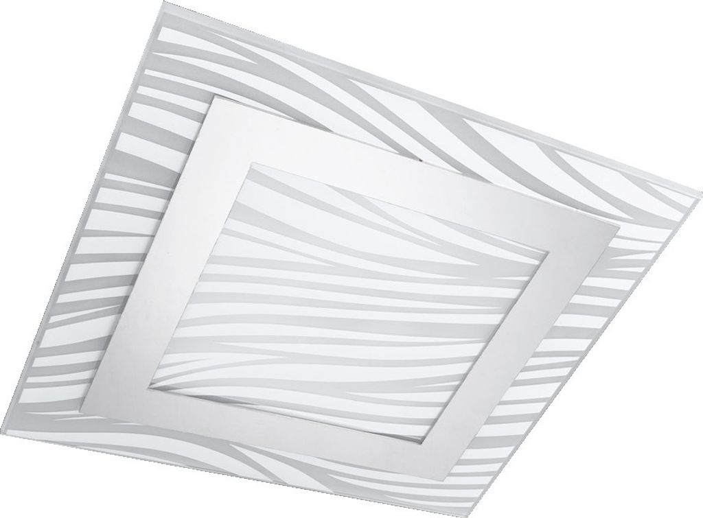 Deckenleuchte EPSYLON 2xE27/40W weiss Chrom/matt L:40cm H:7cm dimmbar