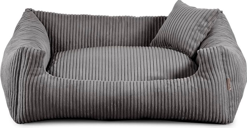 Hundebett – Weiches, geripptes Material mit Polyurethanschaumstoff-Füllung, schmutzabweisend, in verschiedenen Farben und Größen, inkl. kleine...