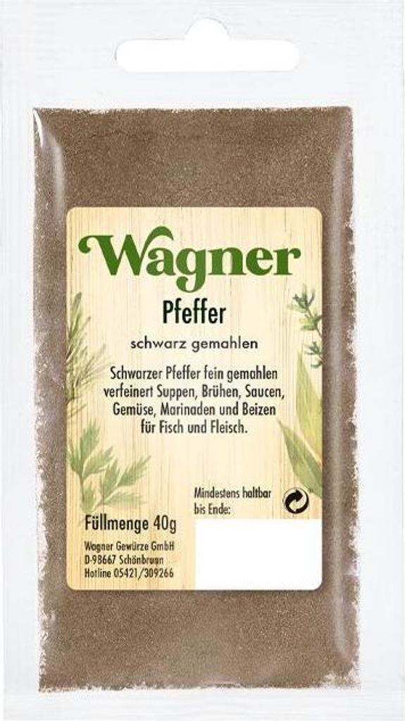 Pfeffer schwarz gemahlen Produktbild 