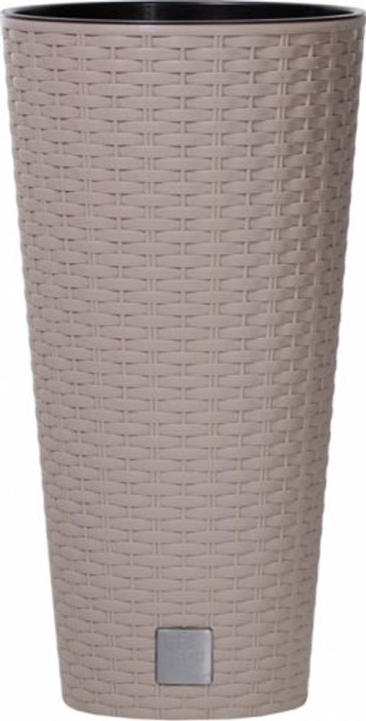 Plastový obal na kvetináč RATO ROUND 2v1 hnedosivý d30x27cm Obrázok produktu 