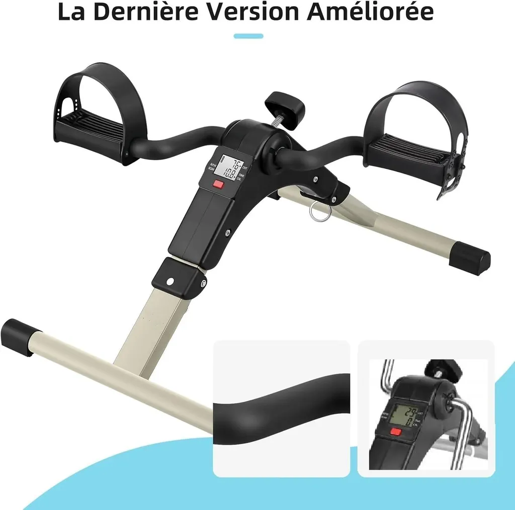 Mini Vélo d'Appartement à Résistance Réglable et Écran LCD Multifonction - 7