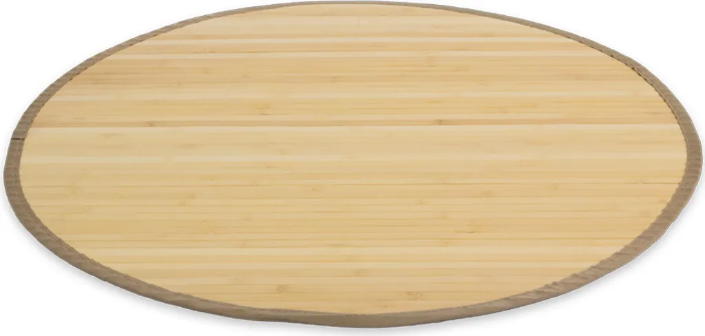 Tapis Bambou Naturel 120 cm Écru - Résistant, Antidérapant et Écologique
