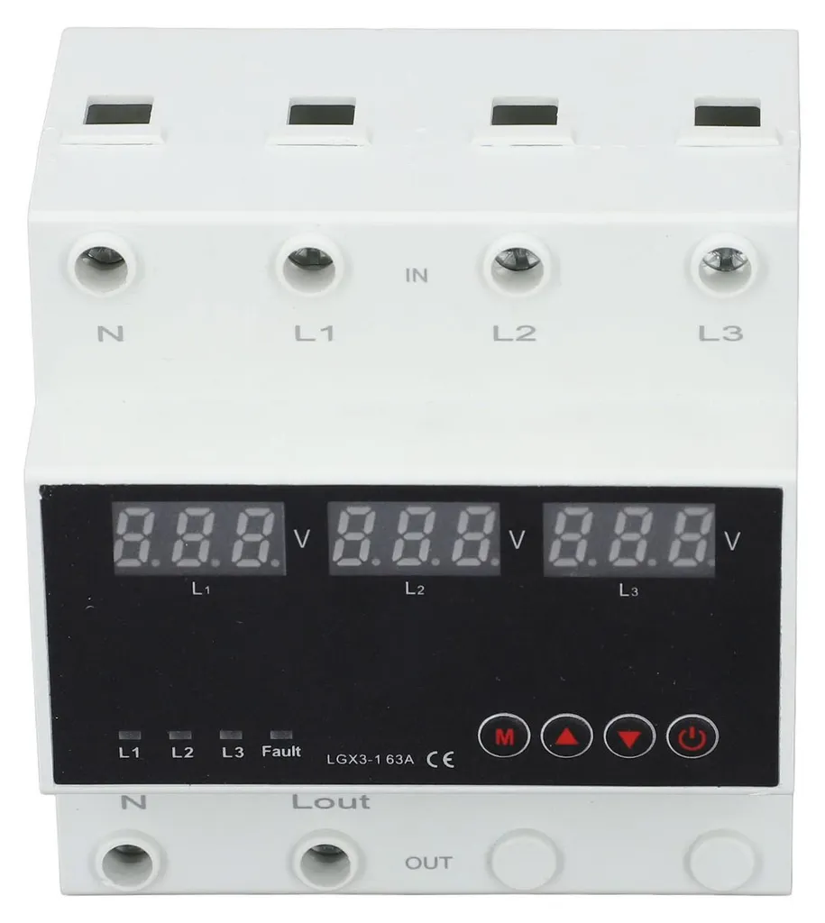 Inverseur de source automatique triphasé sur Rail DIN réglable 220V - 2
