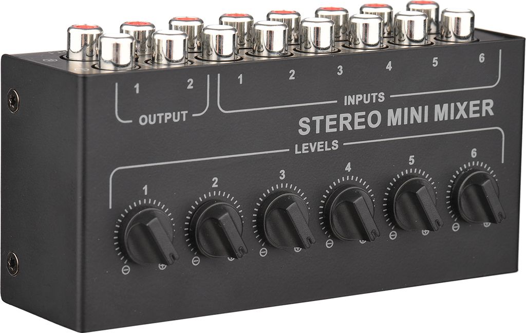 Mini mikser stereo, 6-kanałowy pasywny mikser stereo, Zdjęcie produktu 