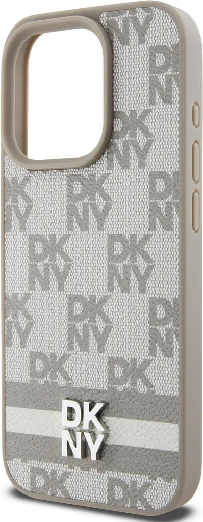 Custodia Luxury DKNY iPhone 15 Pro Max | Giallo Grigio Scacchi