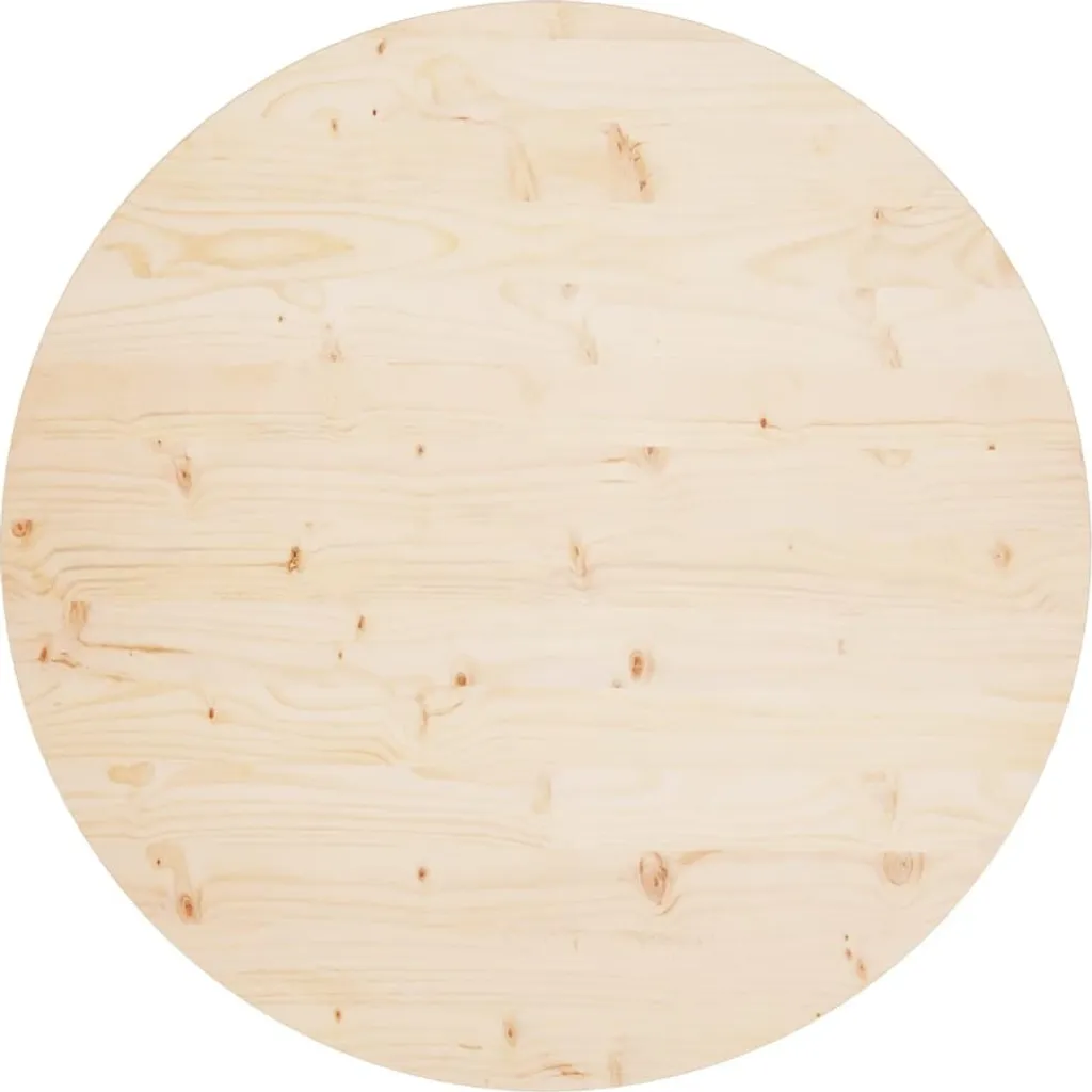 Top Tavolo Rotondo 90cm Legno Pino Massiccio vidaXL DIY