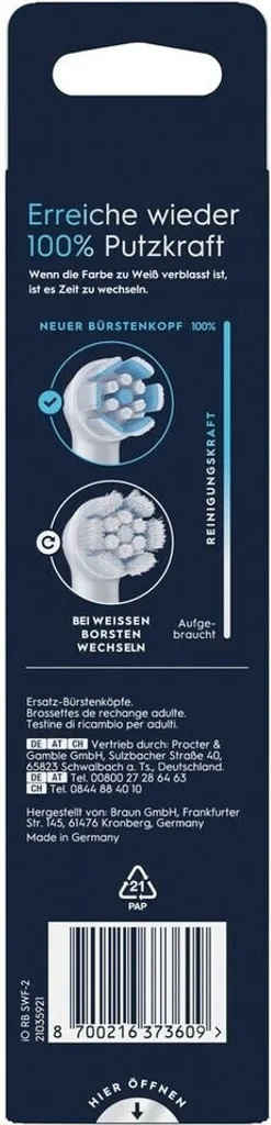 Set 2 Testine Oral-B iO Gentle Cleaning | Bianco | Originali e Delicate - 5