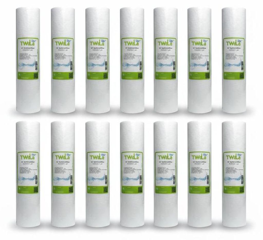 10x TWaLa 10' Sediment Trinkwasser Filter für Umkehrosmose, Brunnenwasser Wasserfilter 1 μm