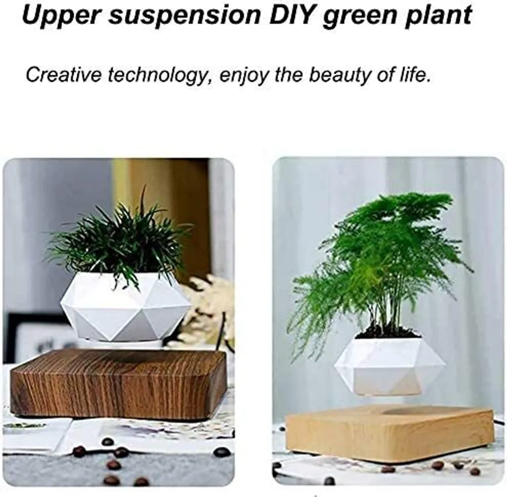 Magnetischer Schwebende Pflanze-Topfpflanzen Blumentopf  Schreibtischdekoration | eBay.de